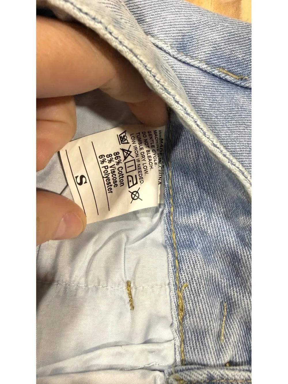 Denim Bow Pocket Shorts